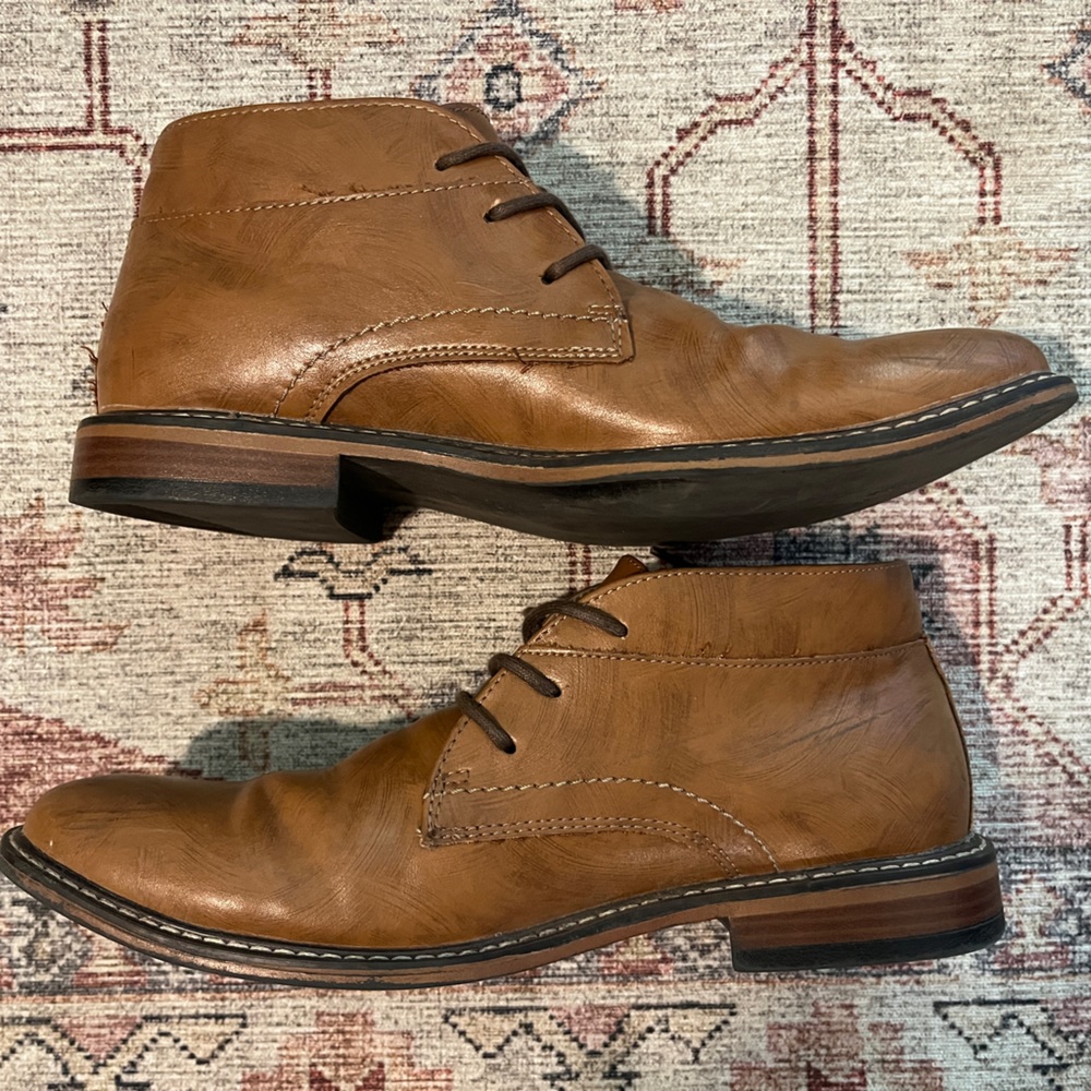 Dexter Comfort Memory Foam Brown Lace-Up Ankle Boot